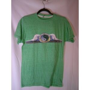 Optima Mens Hawaii North Shore Yin Yang Graphic T-Shirt Heather Green Small S